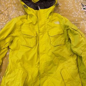 The North Face Bright Yellow Ski Snow Jacket